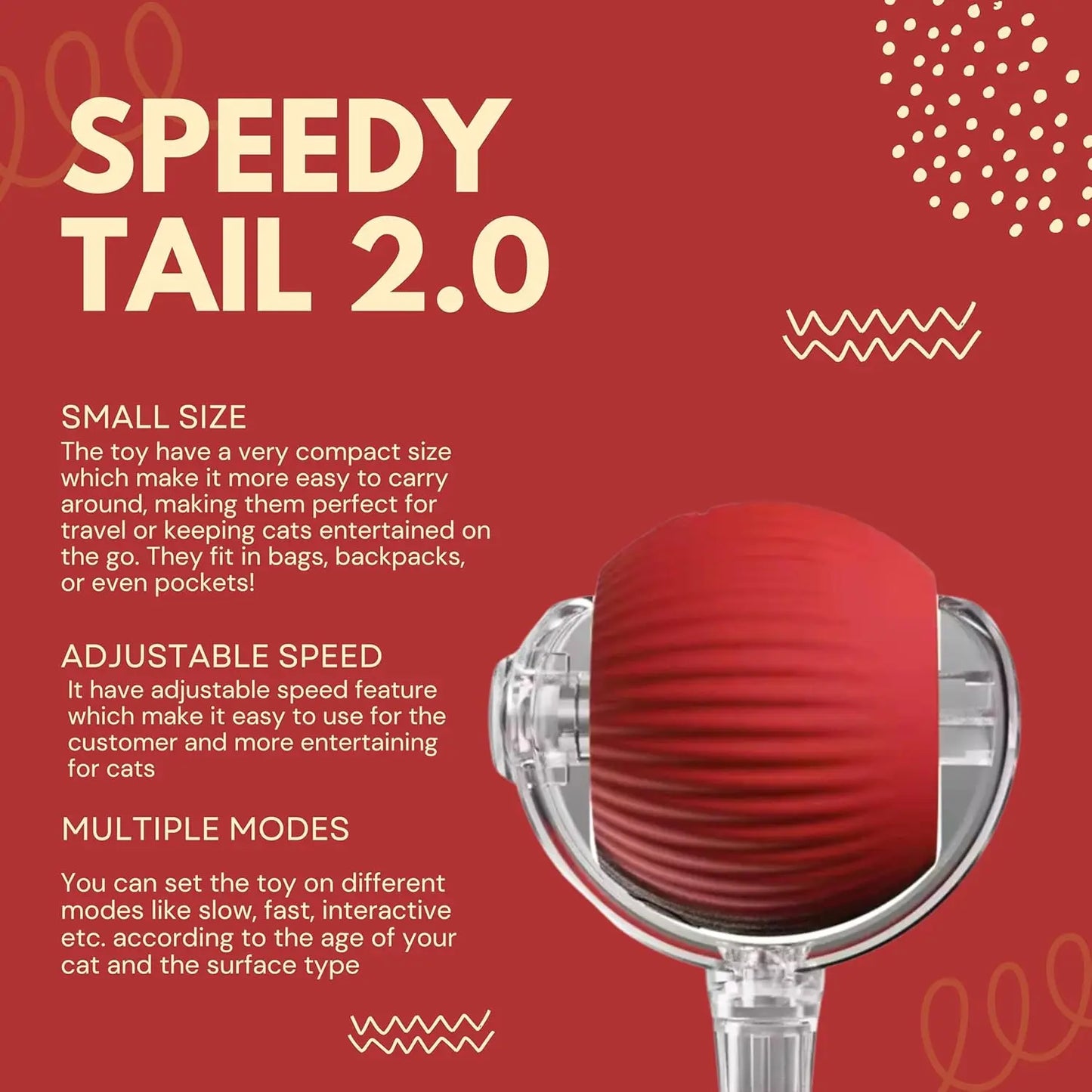 Speedy Tail 2.0 Interactive Pet Toy FurEase